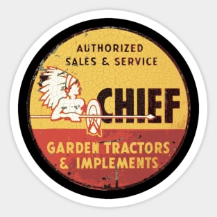 Chief Garden Tractors Sticker